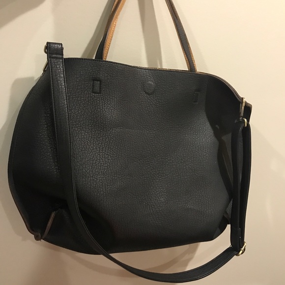 Free People Handbags - Black Free People tote bag VEGAN LEATHER